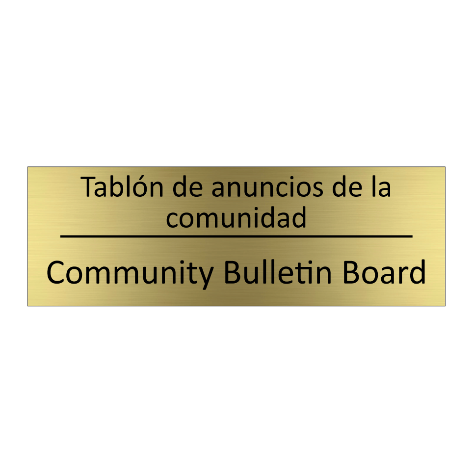 Tablón de anuncios de la /.../ - Community Bulletin Board