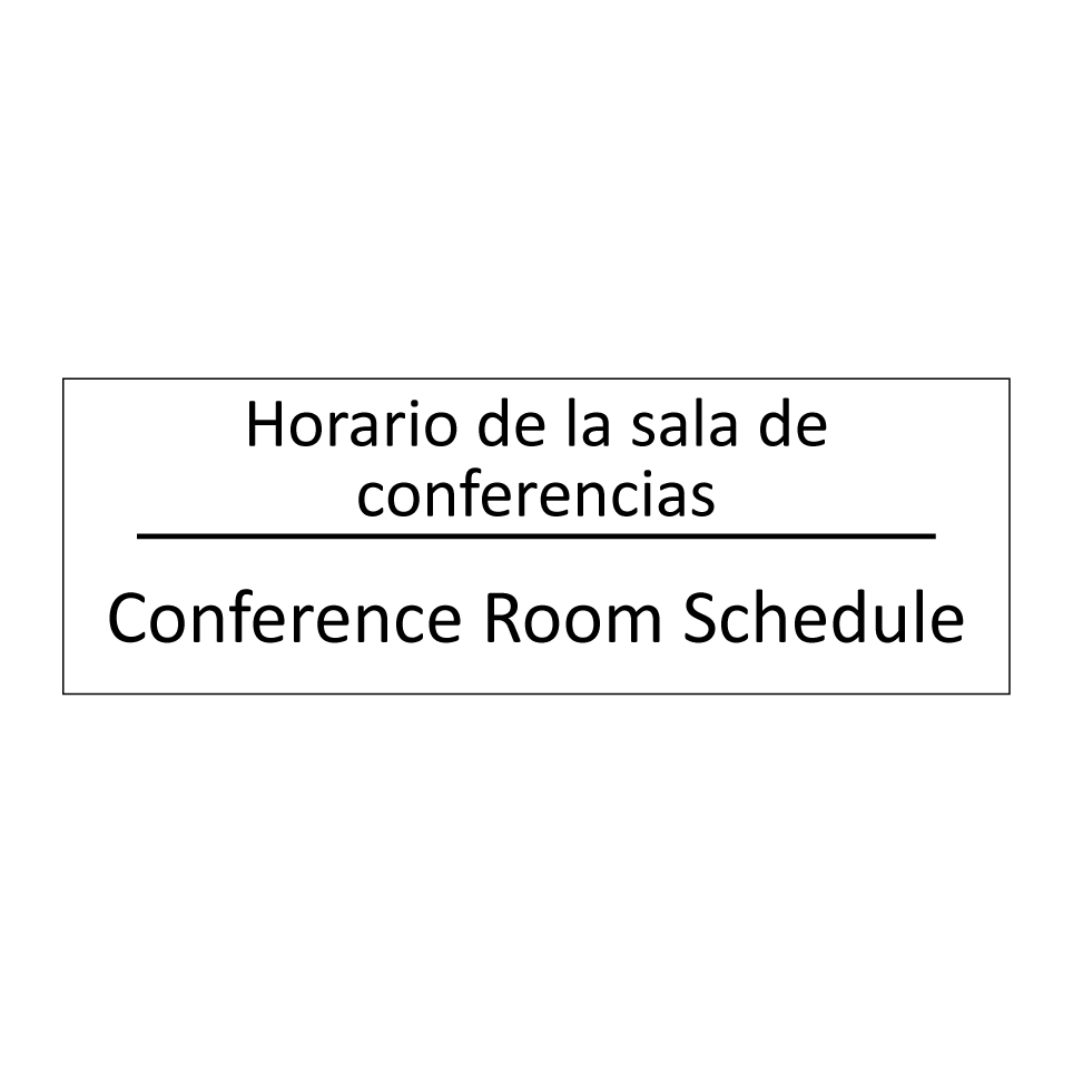 Horario de la sala de /.../ - Conference Room Schedule