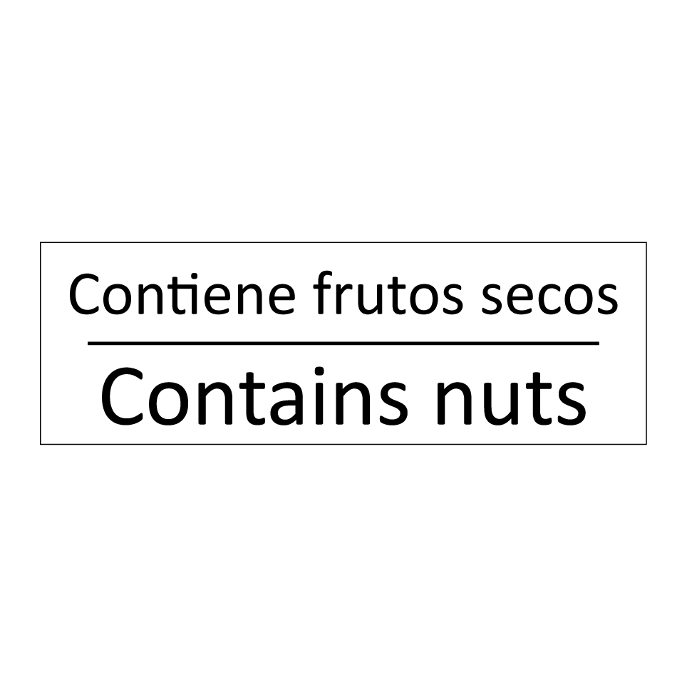 Contiene frutos secos - Contains nuts