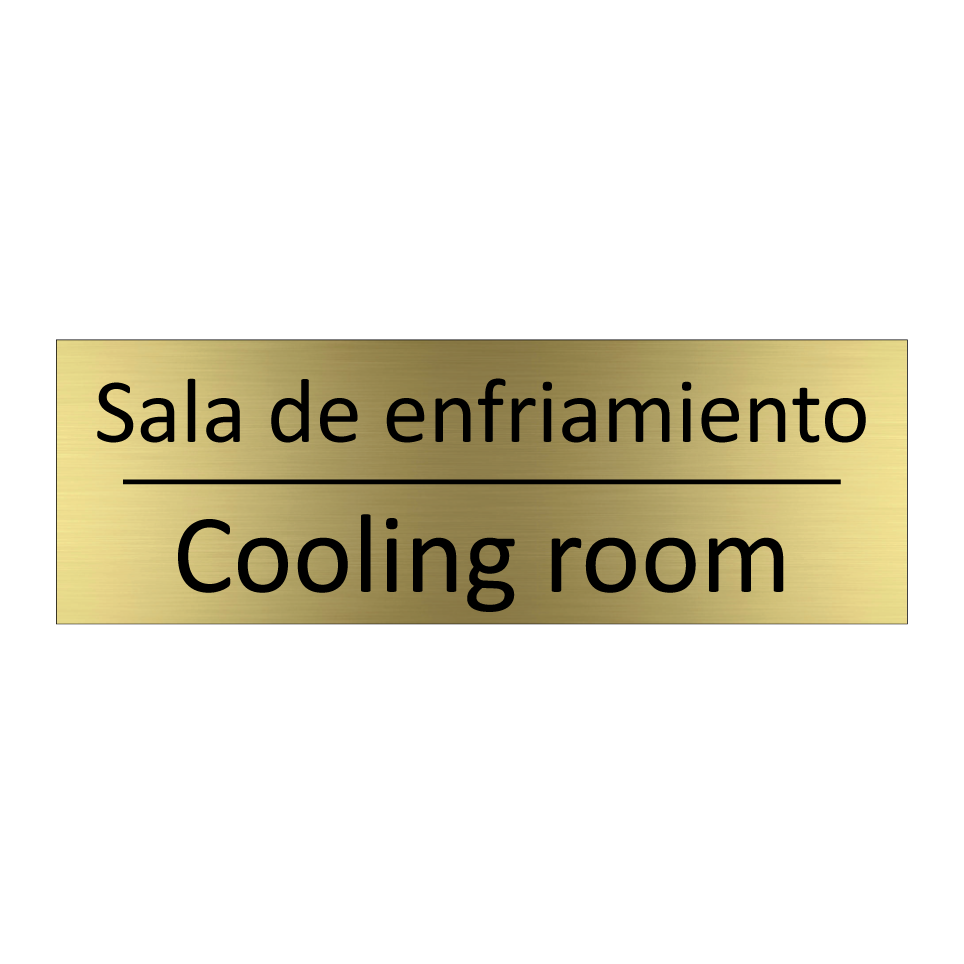 Sala de enfriamiento - Cooling room