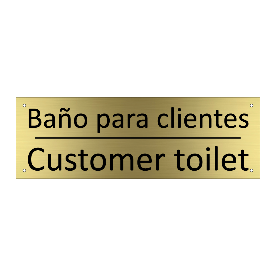 Baño para clientes - Customer toilet