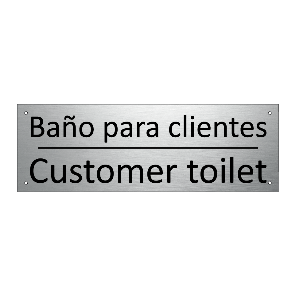 Baño para clientes - Customer toilet