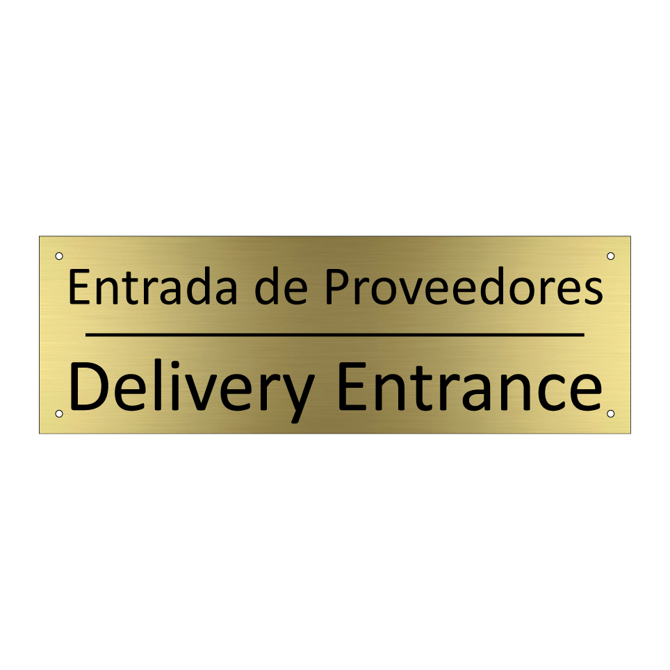 Entrada de Proveedores - Delivery Entrance