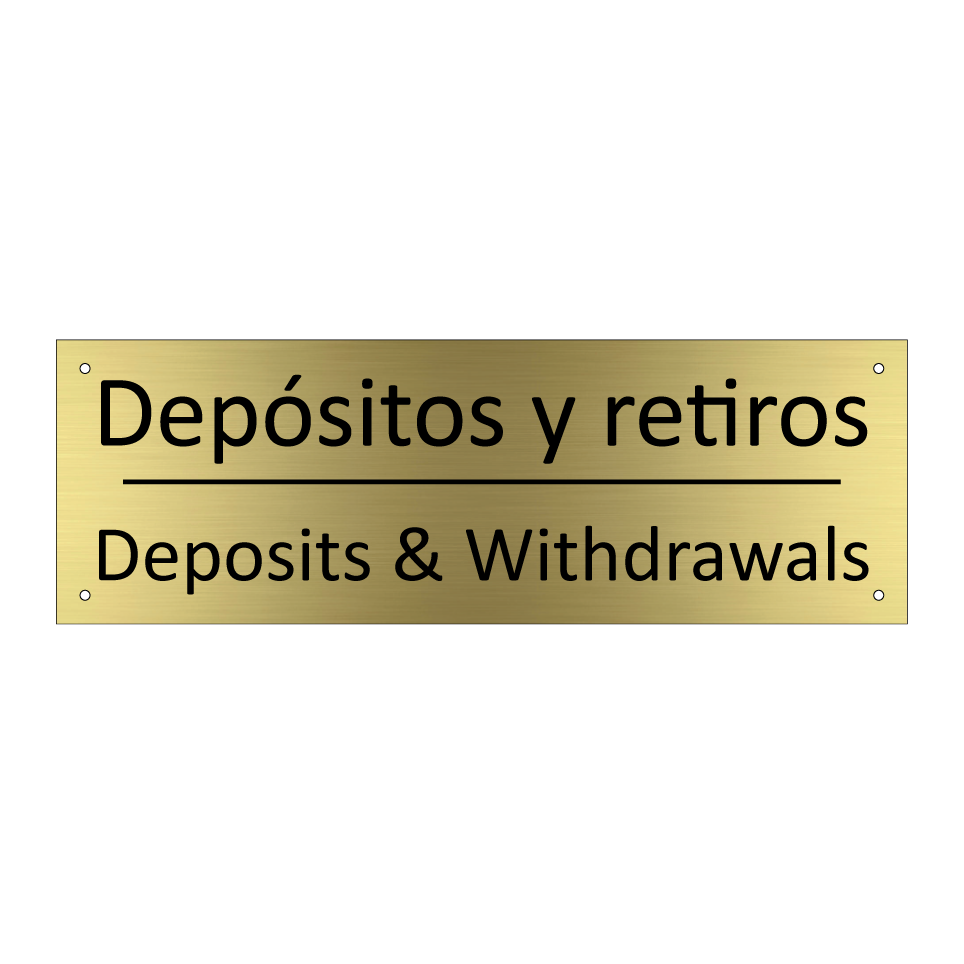 Depósitos y retiros - Deposits & Withdrawals