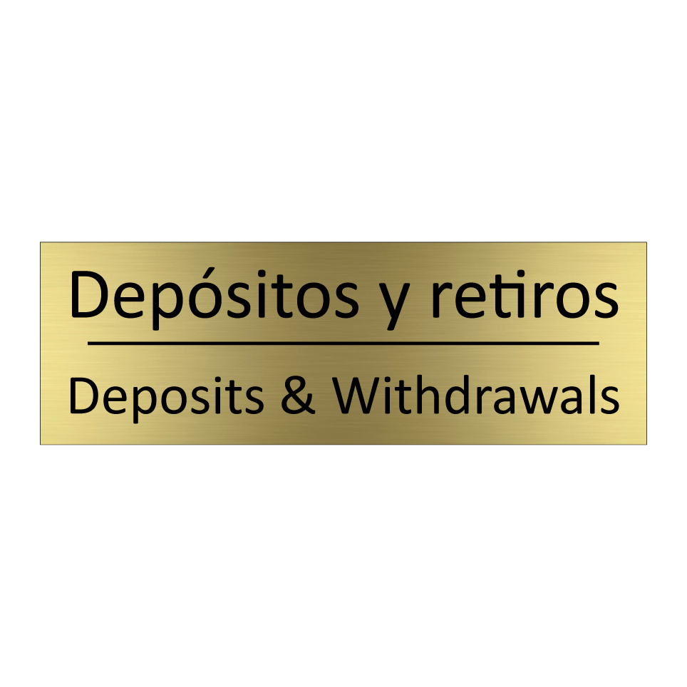 Depósitos y retiros - Deposits & Withdrawals