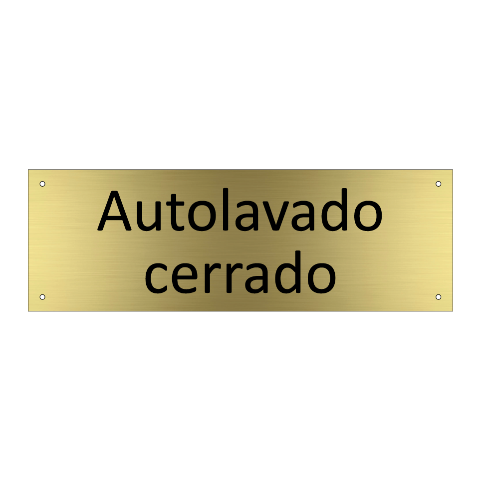 Autolavado cerrado