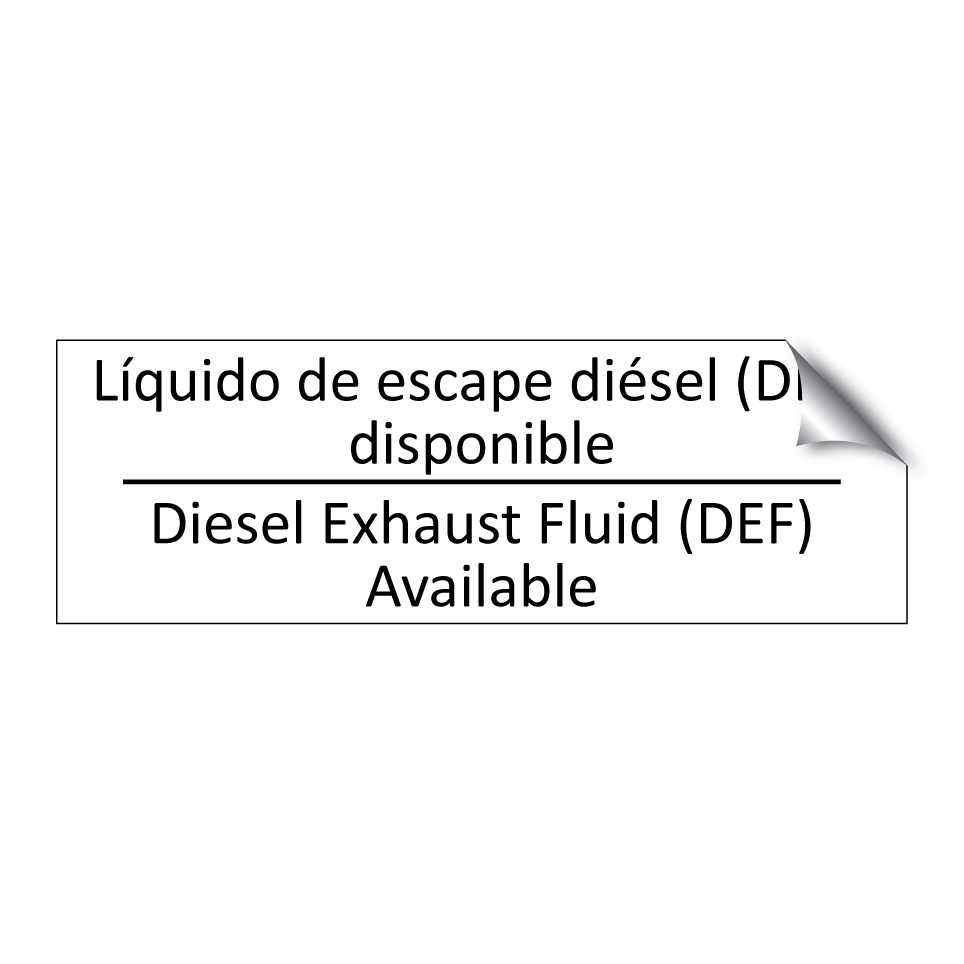 Líquido de escape diésel /.../ - Diesel Exhaust Fluid (DEF) /.../