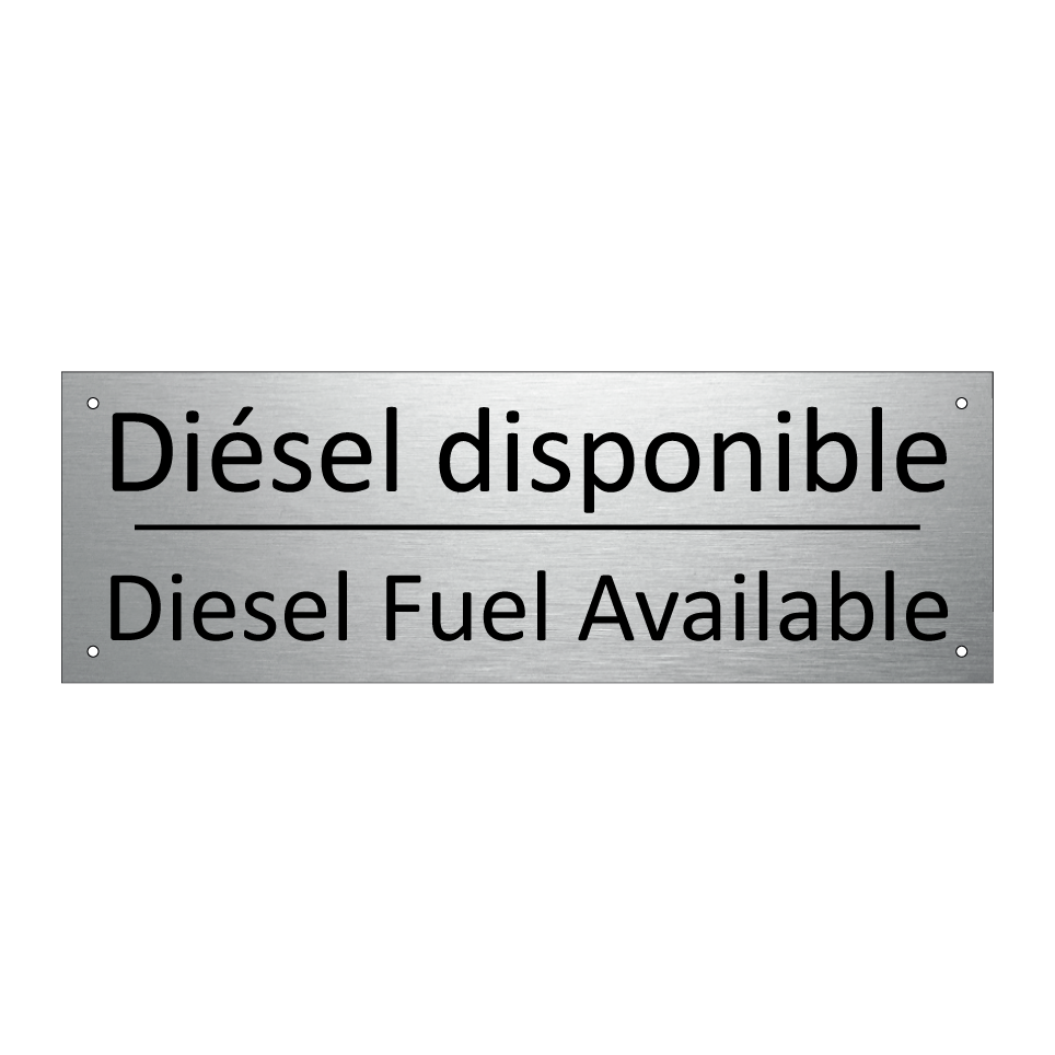 Diésel disponible - Diesel Fuel Available