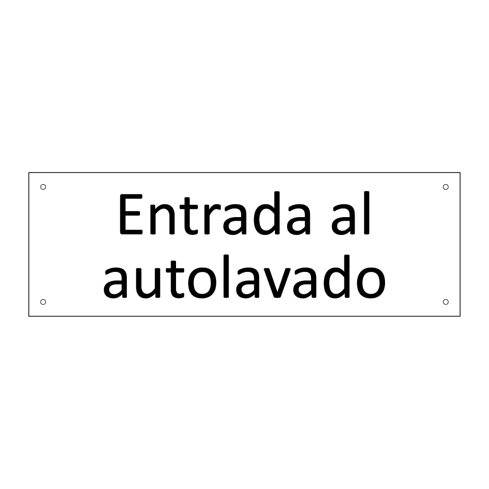 Entrada al autolavado
