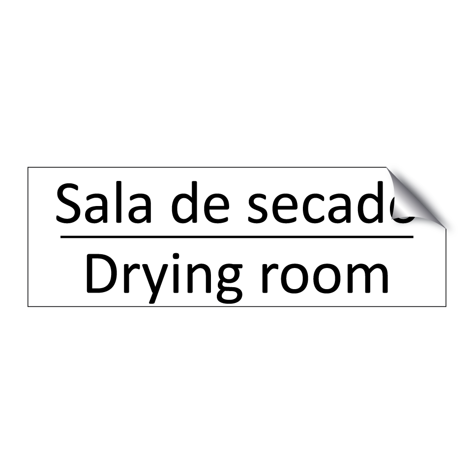 Sala de secado - Drying room