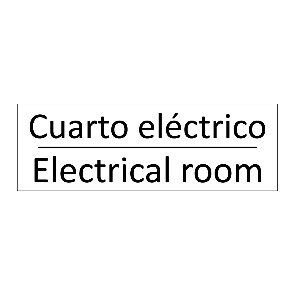 Cuarto eléctrico - Electrical room