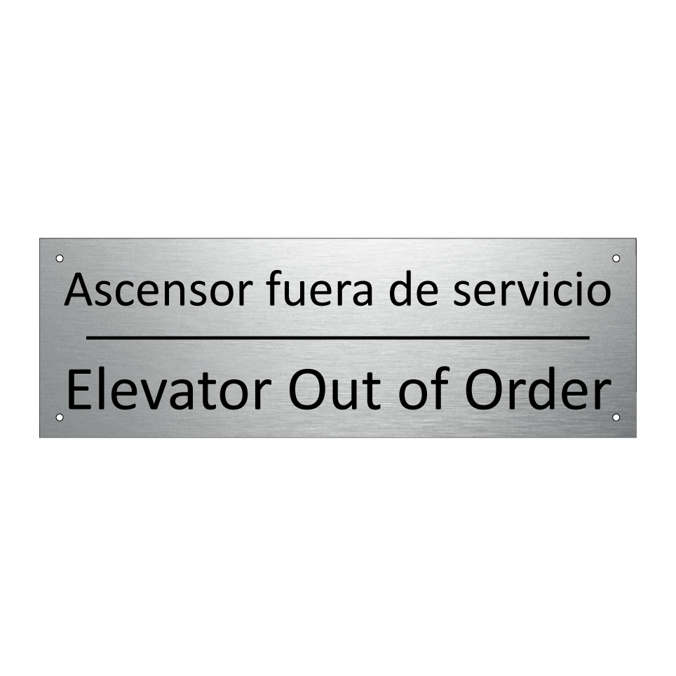 Ascensor fuera de servicio - Elevator Out of Order