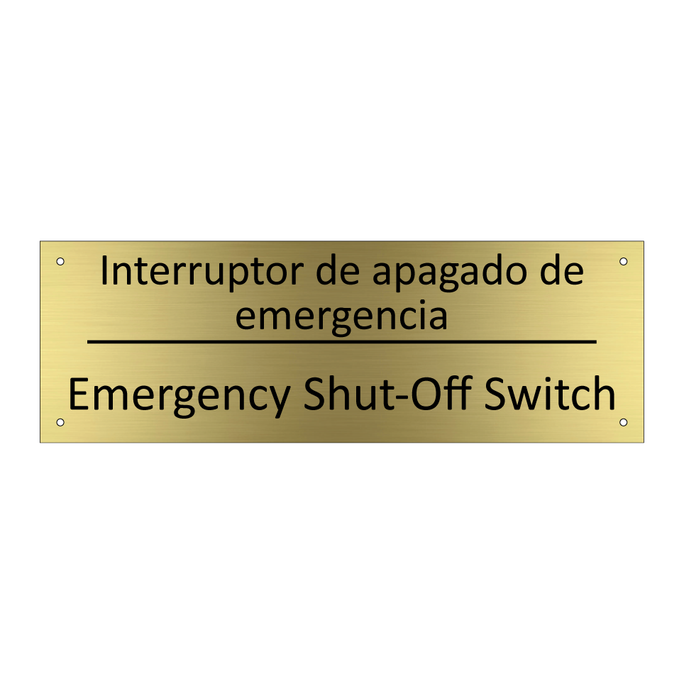 Interruptor de apagado de /.../ - Emergency Shut-Off Switch