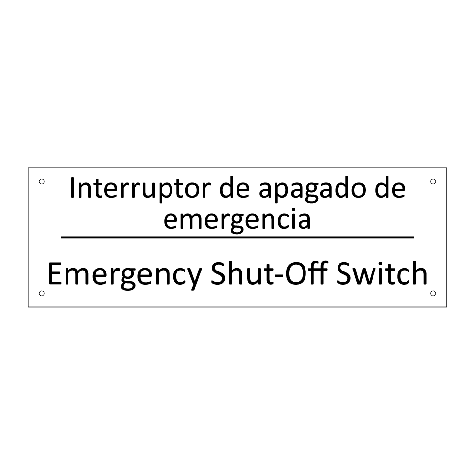 Interruptor de apagado de /.../ - Emergency Shut-Off Switch