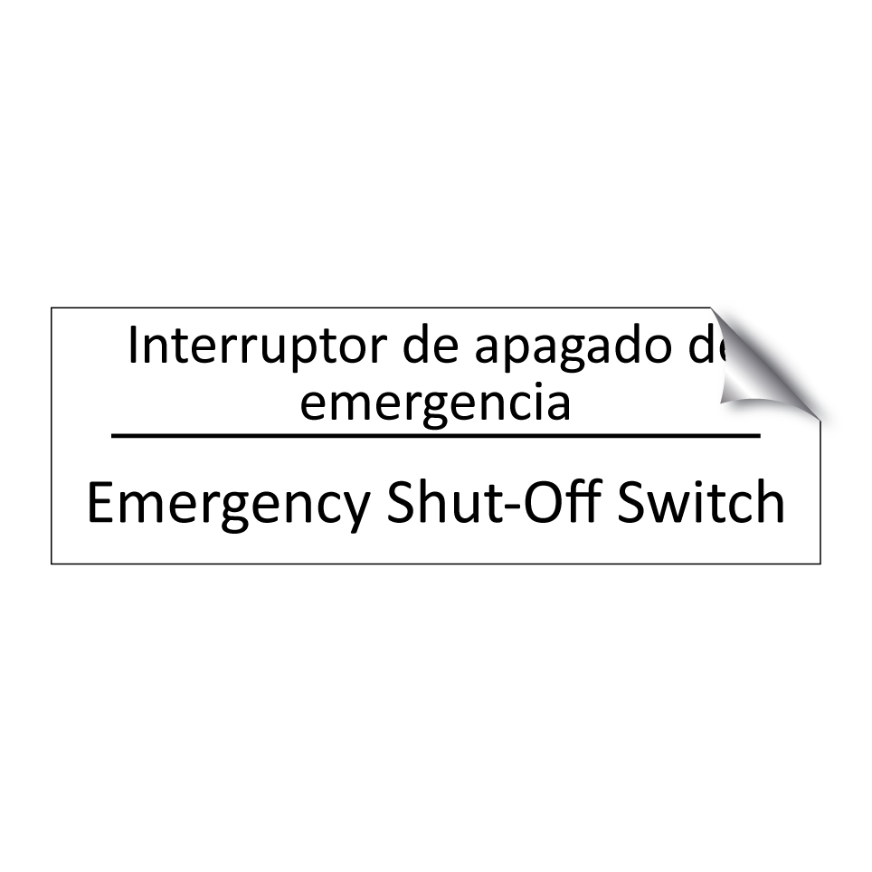 Interruptor de apagado de /.../ - Emergency Shut-Off Switch