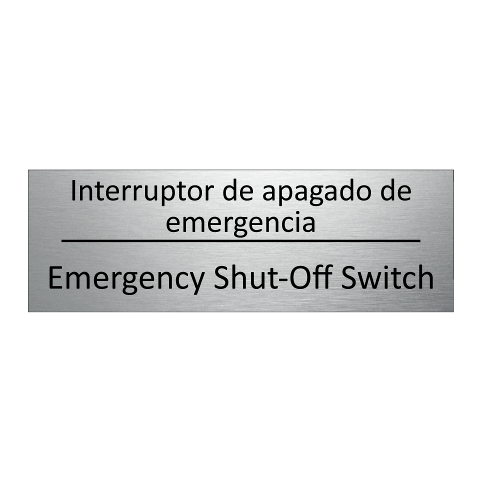 Interruptor de apagado de /.../ - Emergency Shut-Off Switch