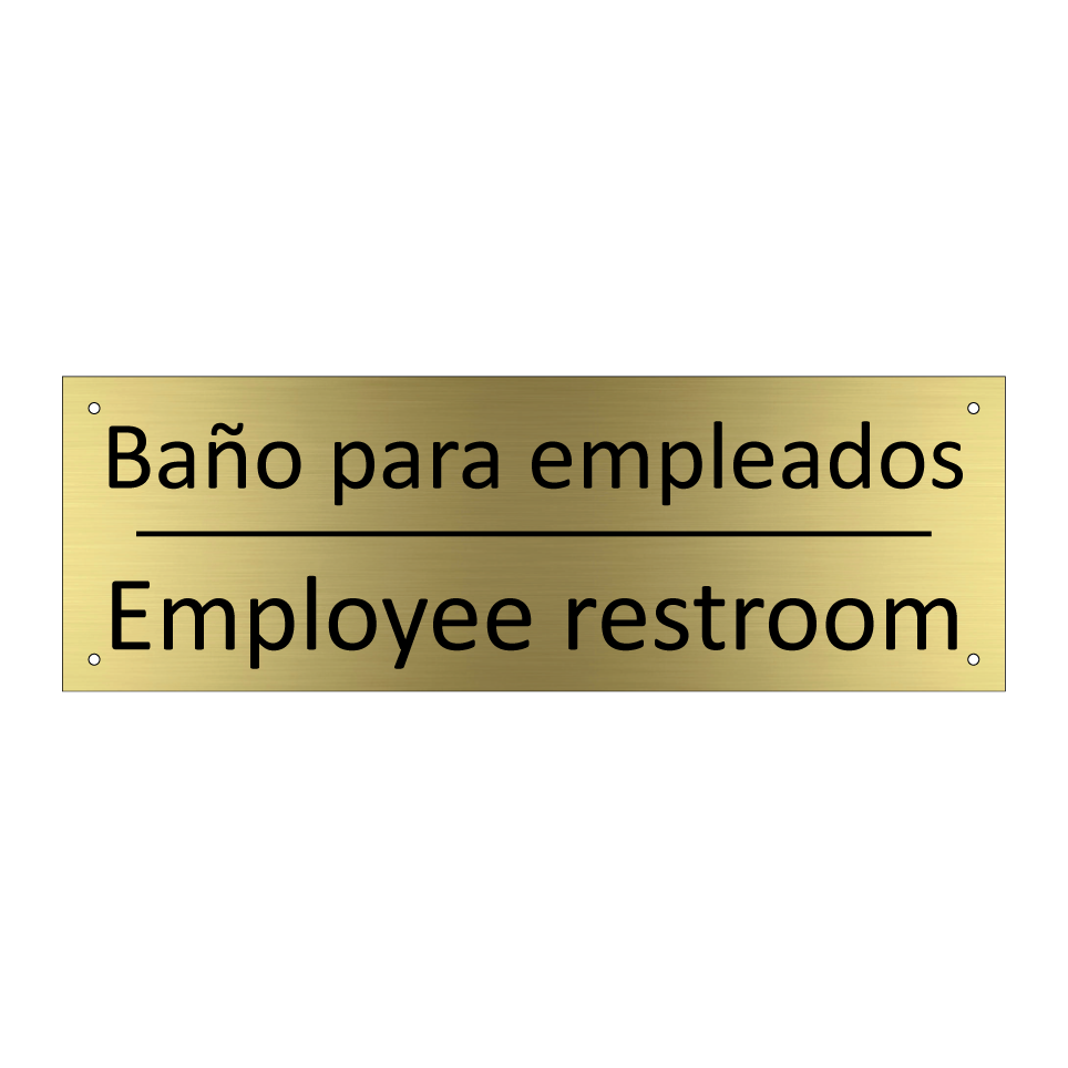 Baño para empleados - Employee restroom