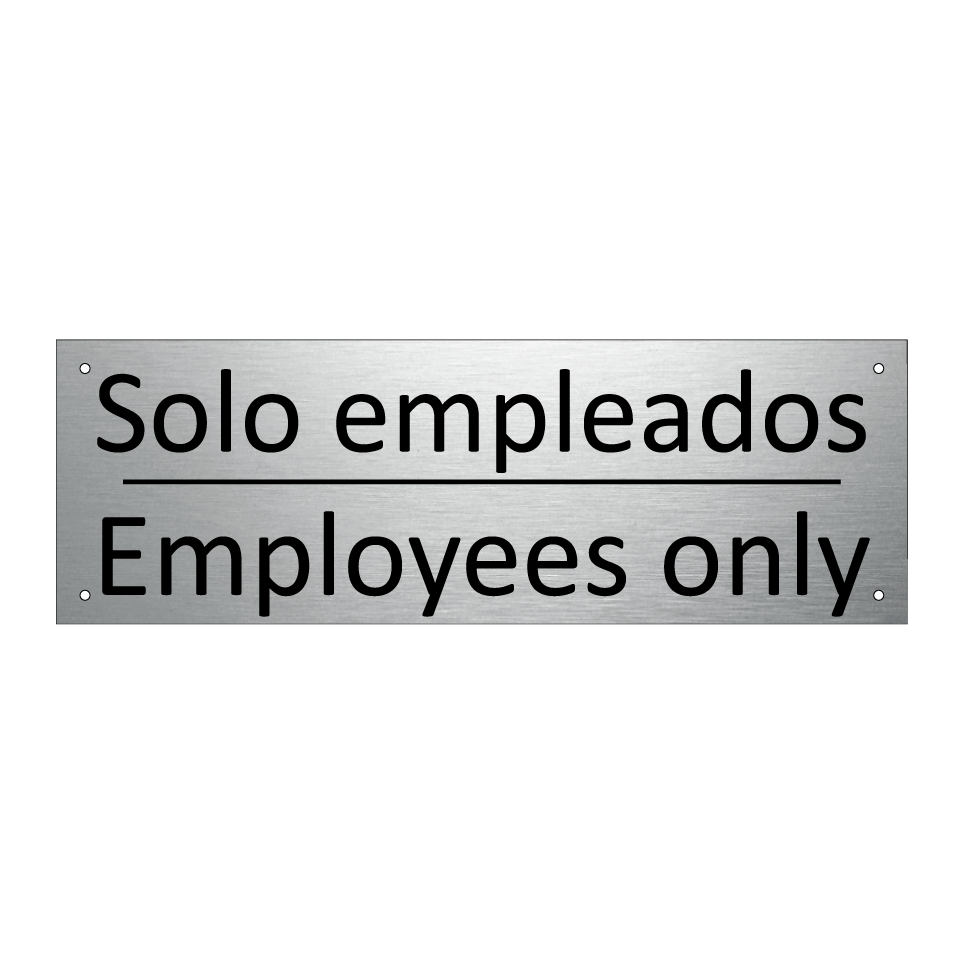 Solo empleados - Employees only