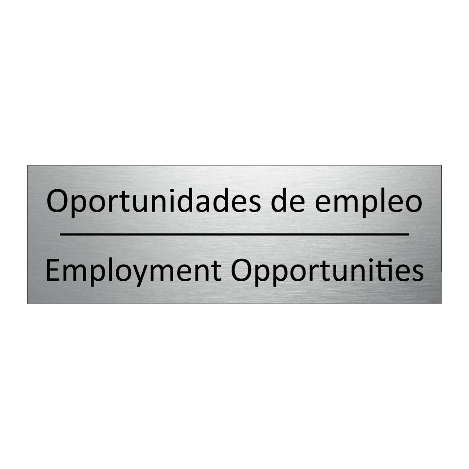 Oportunidades de empleo - Employment Opportunities