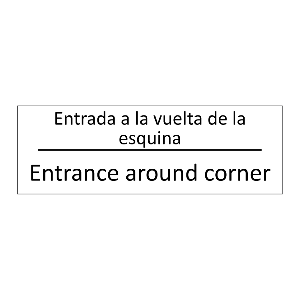 Entrada a la vuelta de la /.../ - Entrance around corner