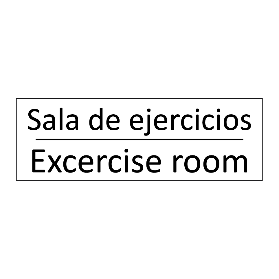 Sala de ejercicios - Excercise room