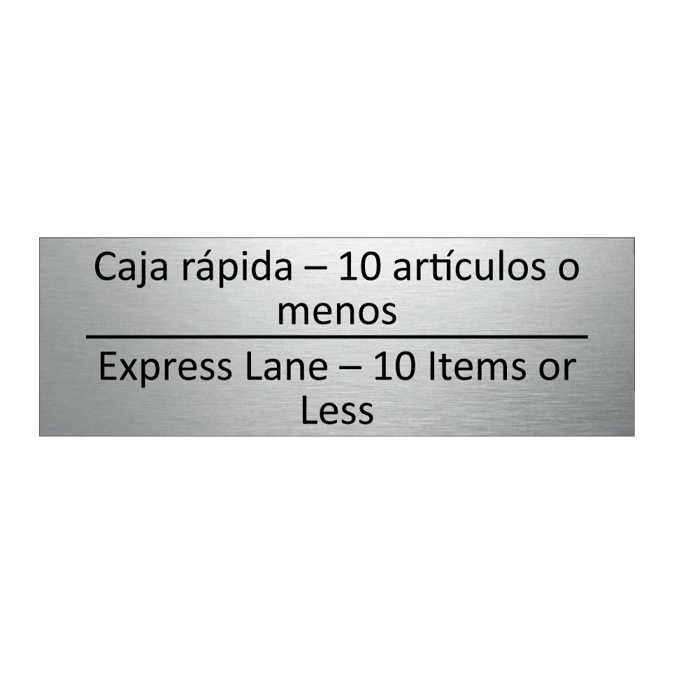 Caja rápida – 10 artículos o /.../ - Express Lane – 10 Items or /.../