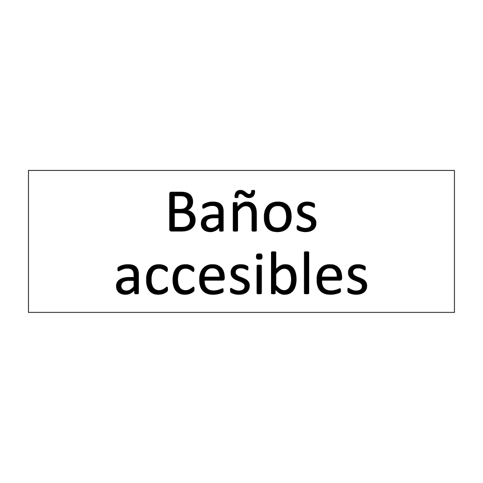 Baños accesibles