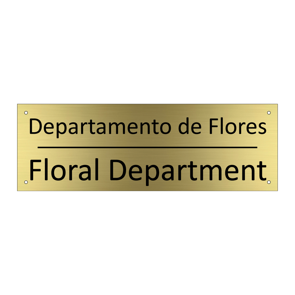Departamento de Flores - Floral Department
