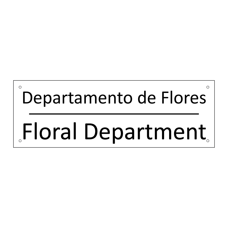Departamento de Flores - Floral Department