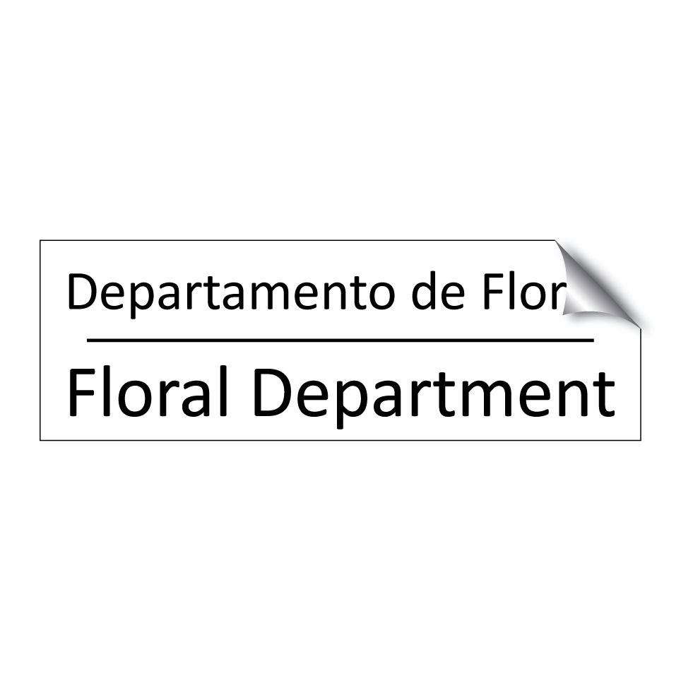 Departamento de Flores - Floral Department