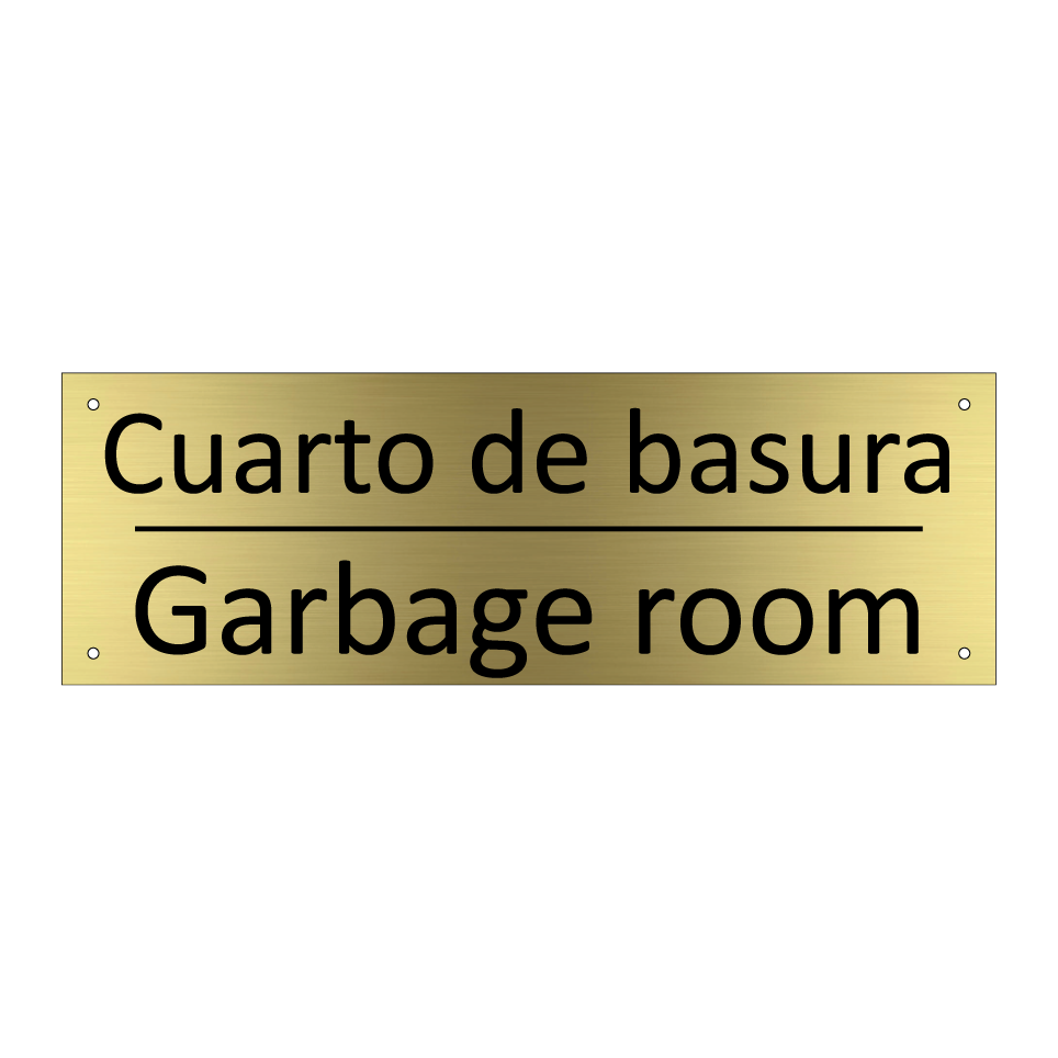 Cuarto de basura - Garbage room