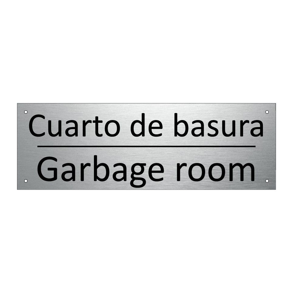 Cuarto de basura - Garbage room