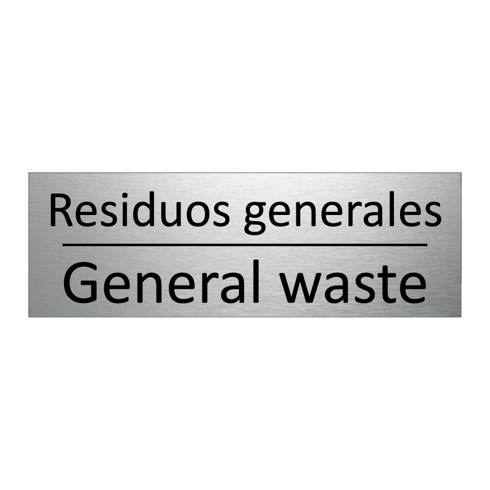 Residuos generales - General waste