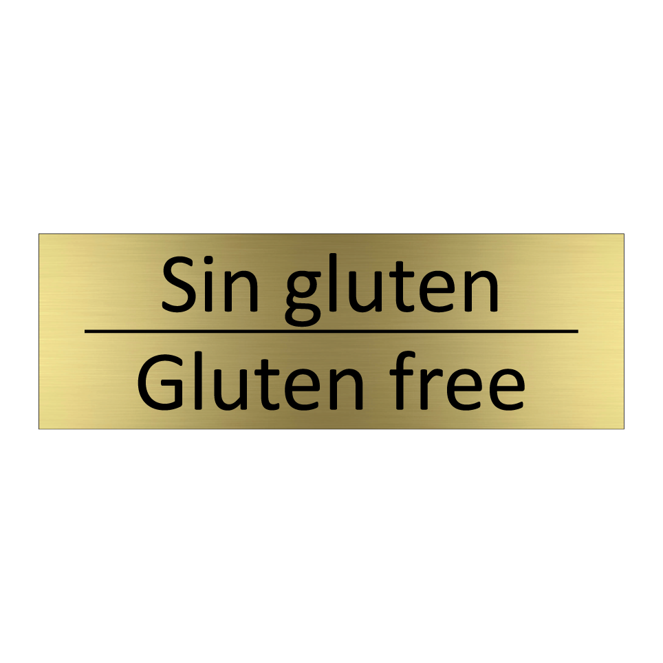 Sin gluten - Gluten free
