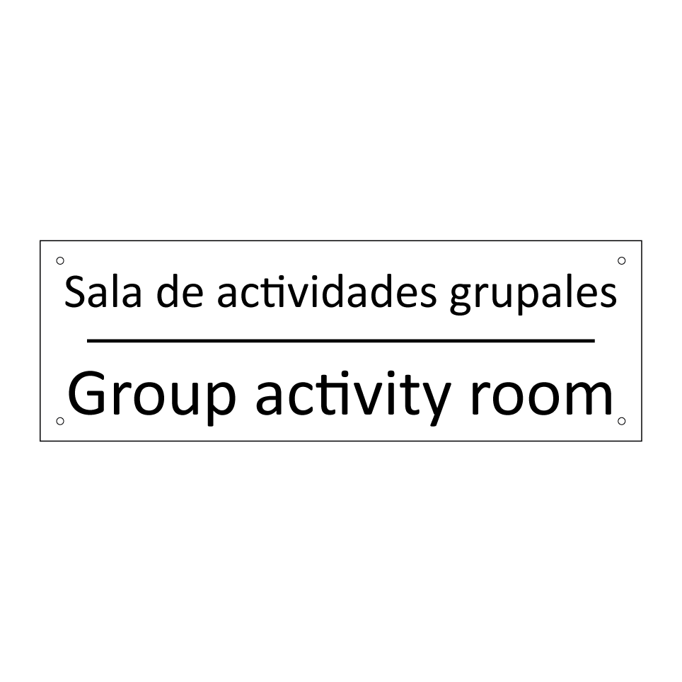 Sala de actividades grupales - Group activity room
