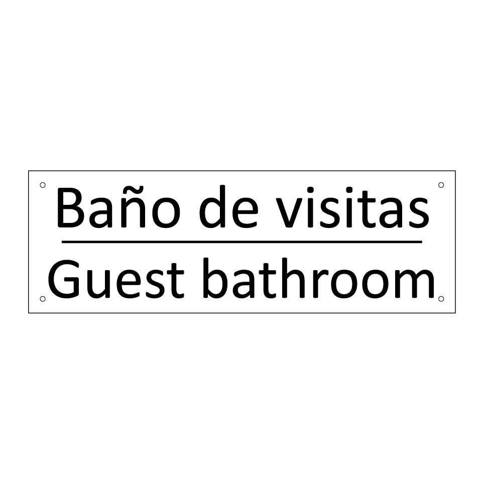 Baño de visitas - Guest bathroom