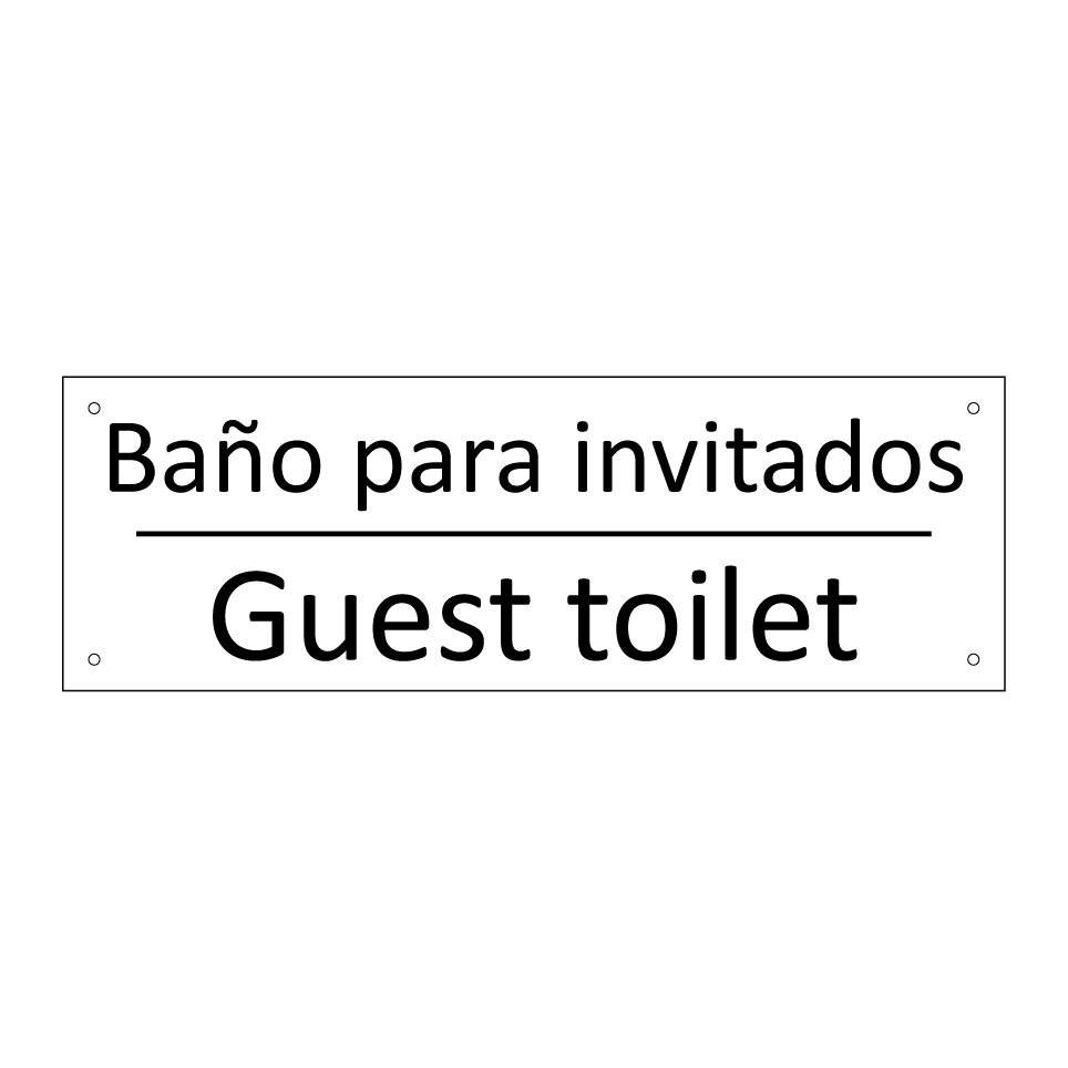 Baño para invitados - Guest toilet