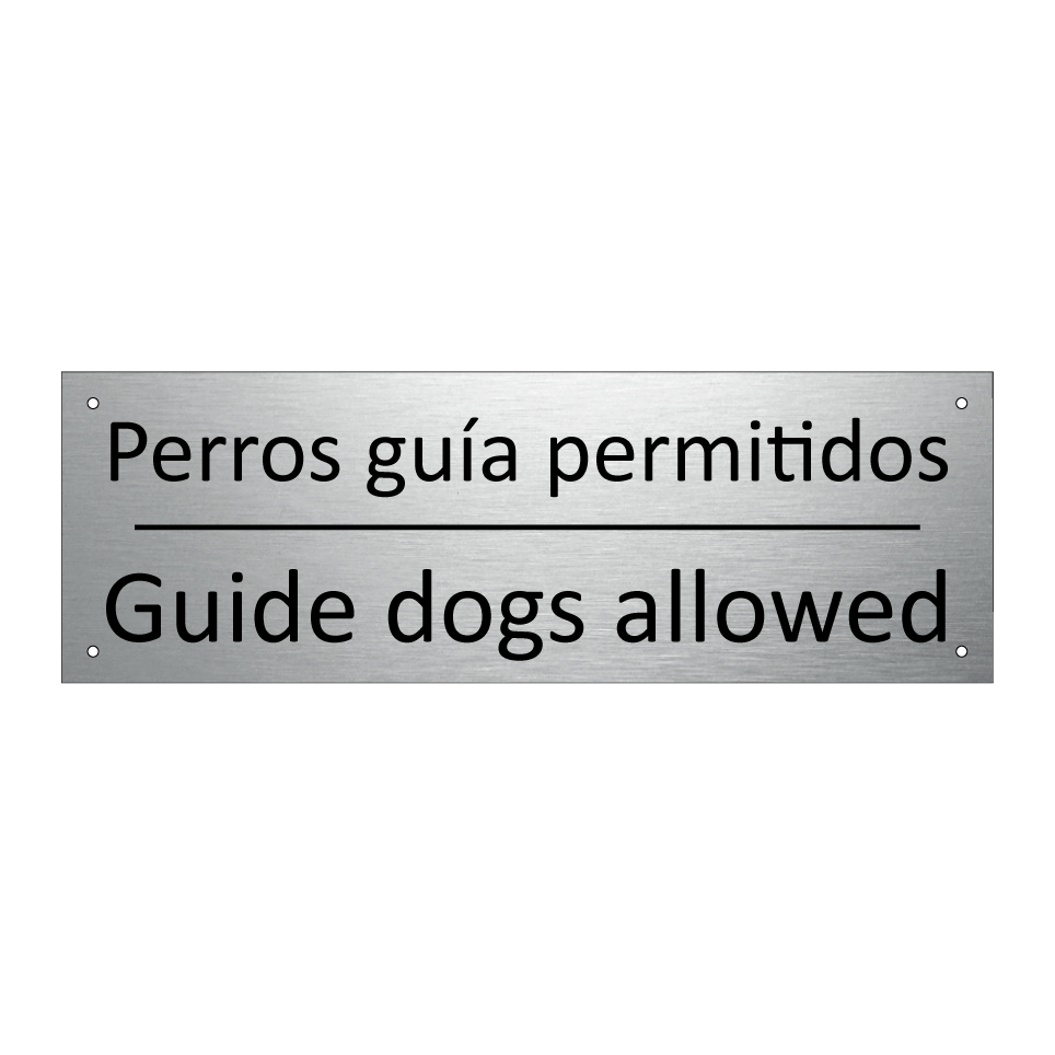 Perros guía permitidos - Guide dogs allowed