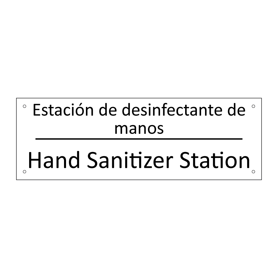 Estación de desinfectante de /.../ - Hand Sanitizer Station