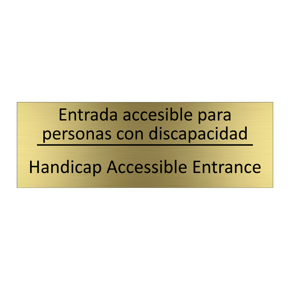 Entrada accesible para /.../ - Handicap Accessible Entrance