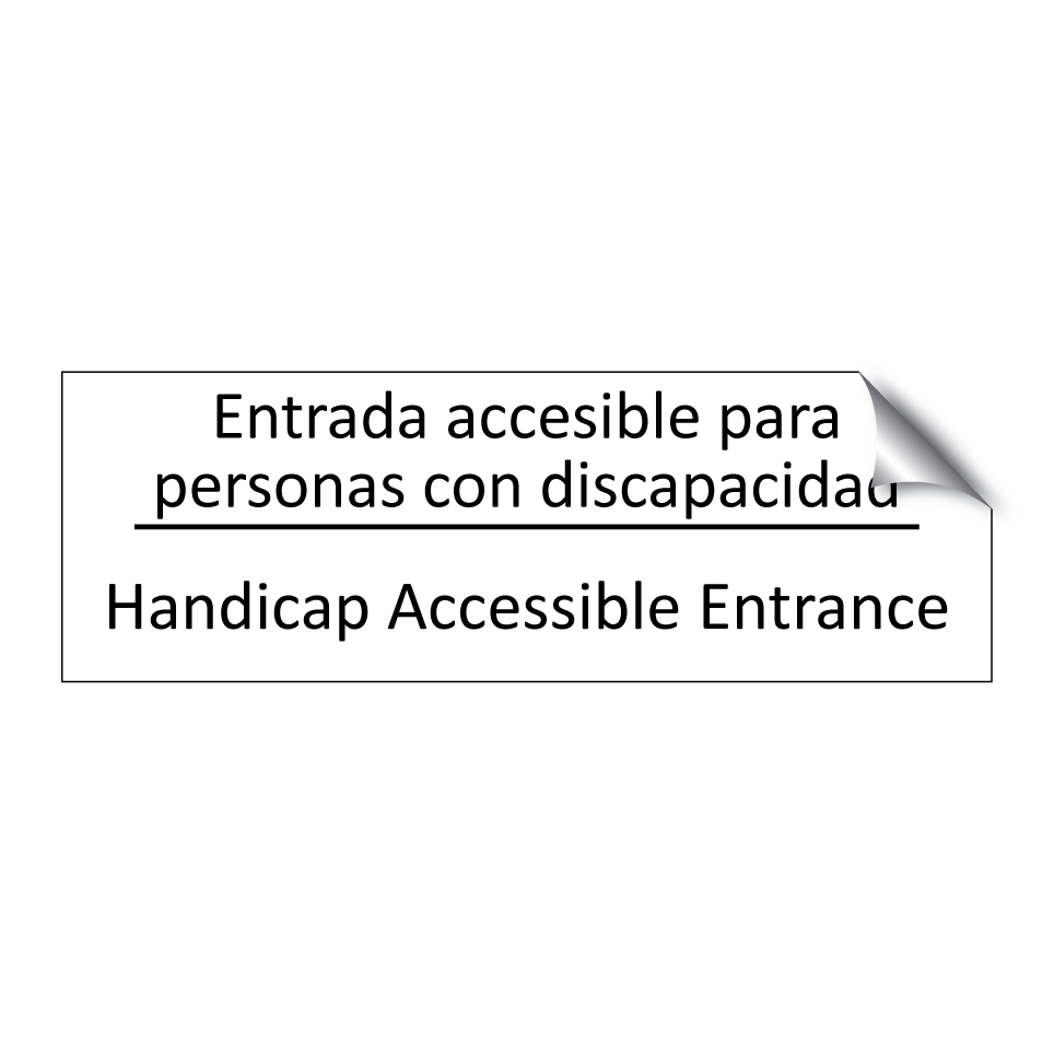 Entrada accesible para /.../ - Handicap Accessible Entrance