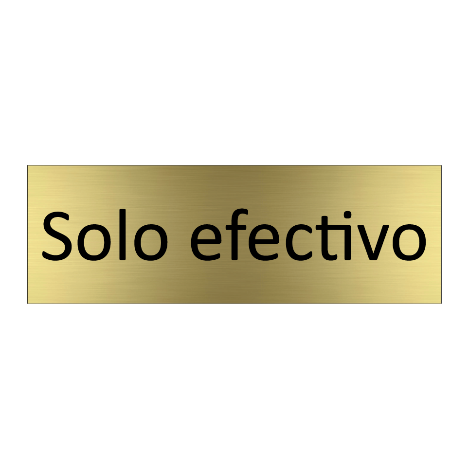Solo efectivo