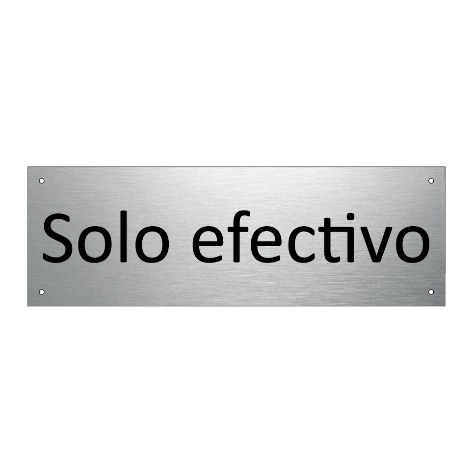 Solo efectivo