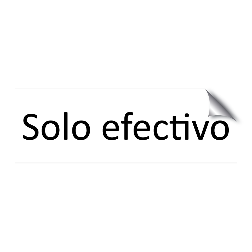Solo efectivo