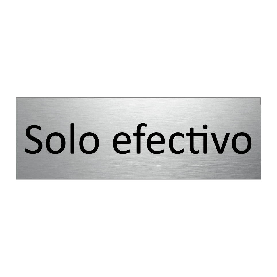 Solo efectivo