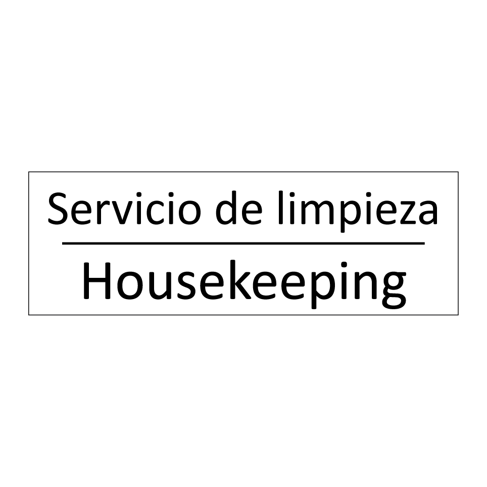 Servicio de limpieza - Housekeeping