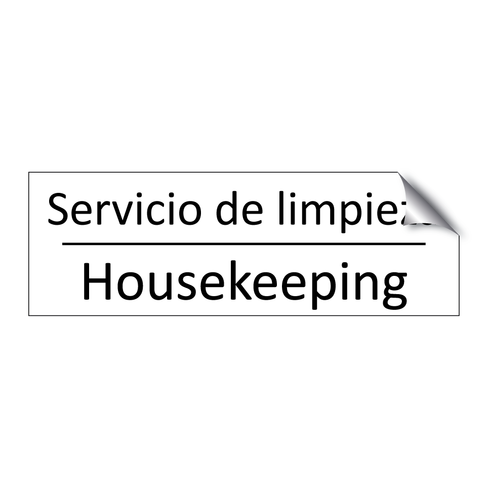 Servicio de limpieza - Housekeeping