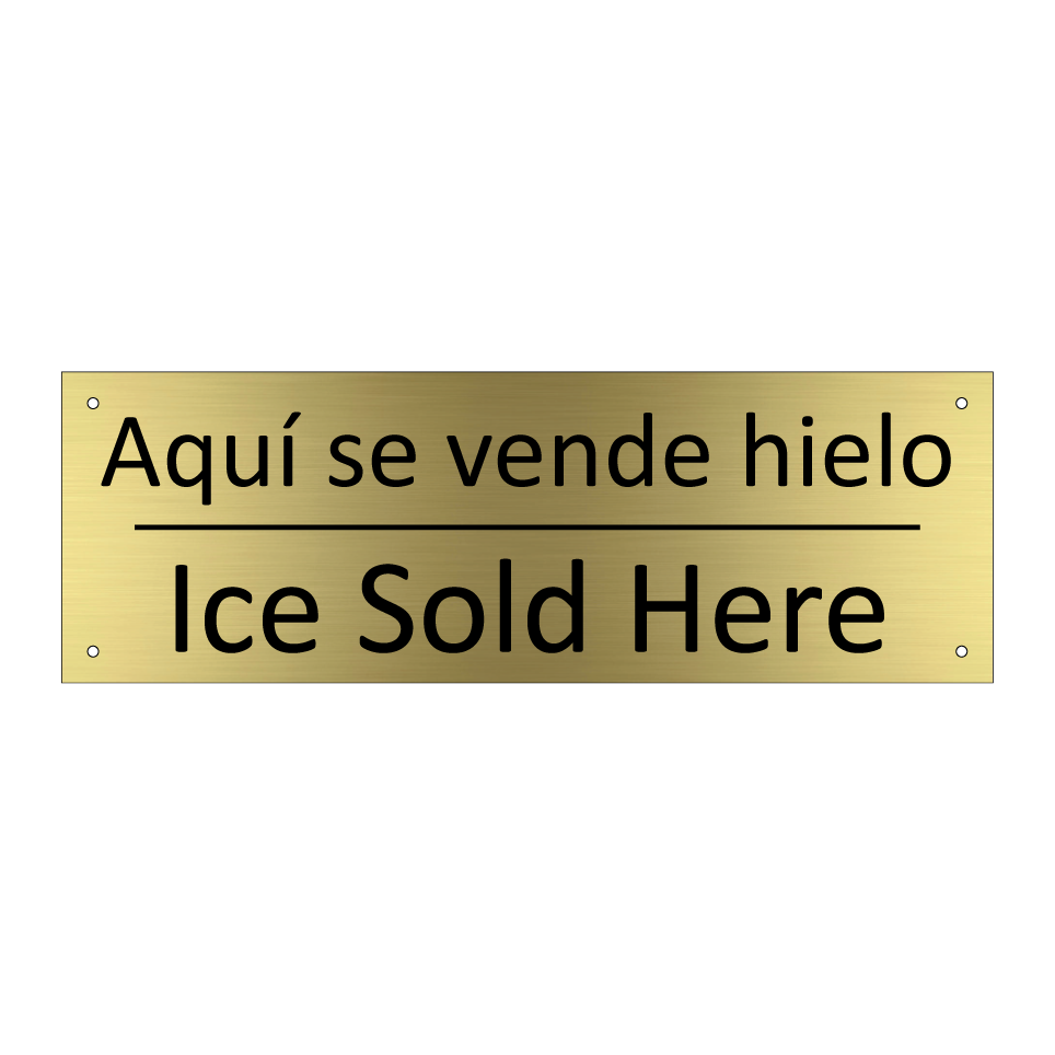 Aquí se vende hielo - Ice Sold Here