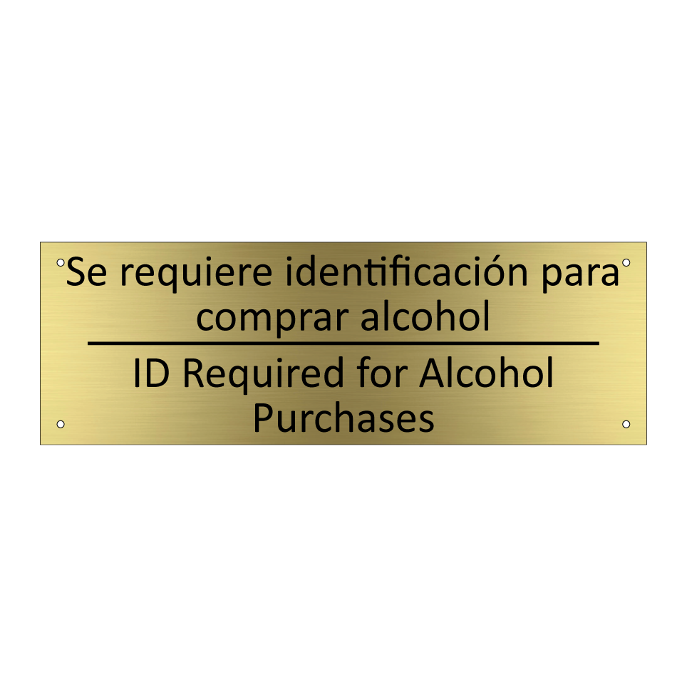 Se requiere identificación /.../ - ID Required for Alcohol /.../