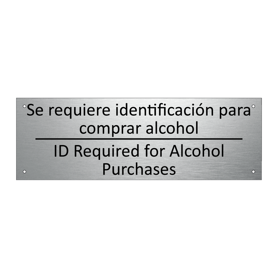 Se requiere identificación /.../ - ID Required for Alcohol /.../
